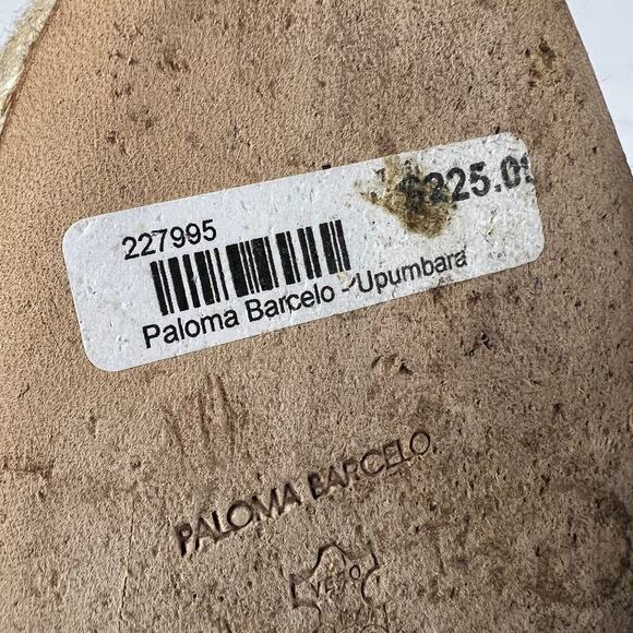 Paloma Barcelo Gray Suede Strappy Wedge Sandals 5”  Heel 1” Platform Size 40 - Picture 8 of 12